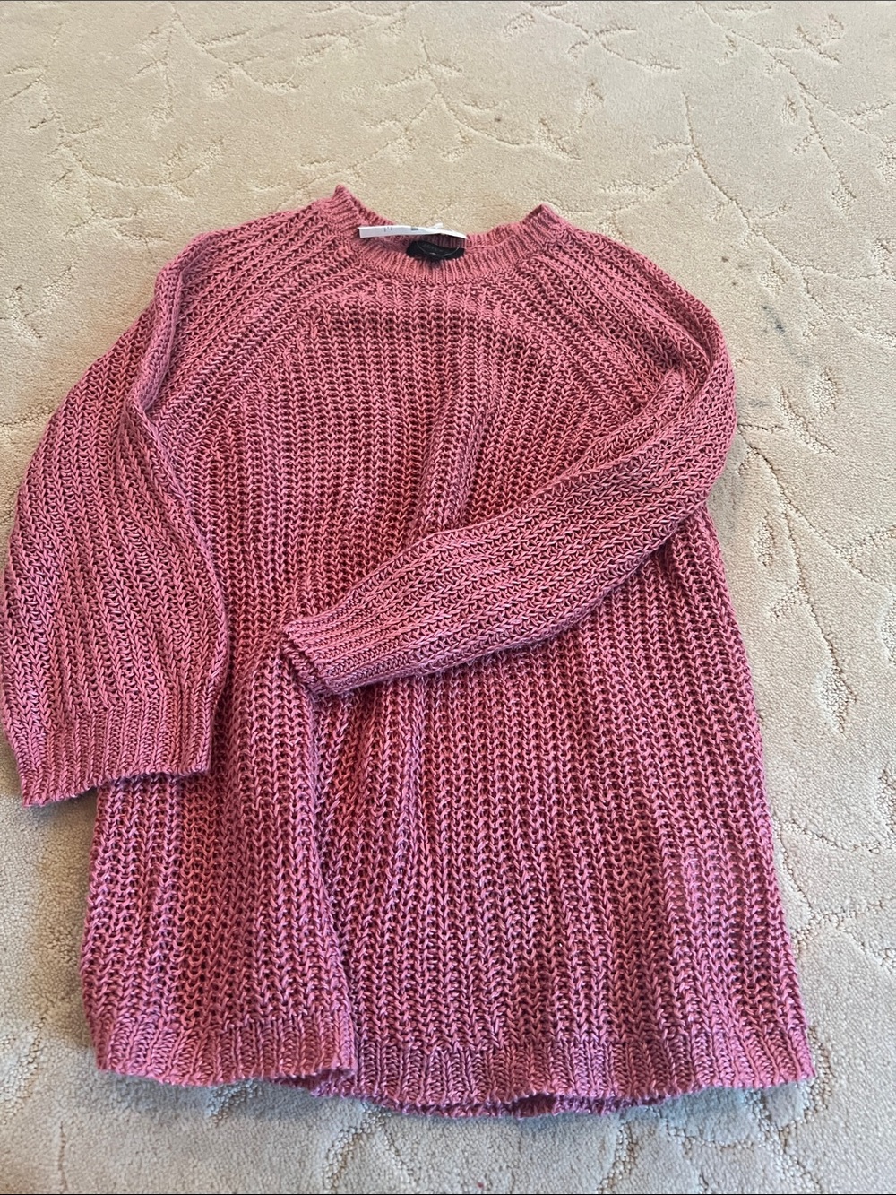 J. Crew Relaxed-fit linen beach sweater Weathered Rose Small NWT